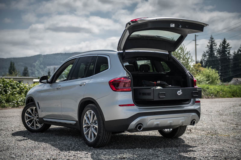 A BMW X5 with a TruckVault.