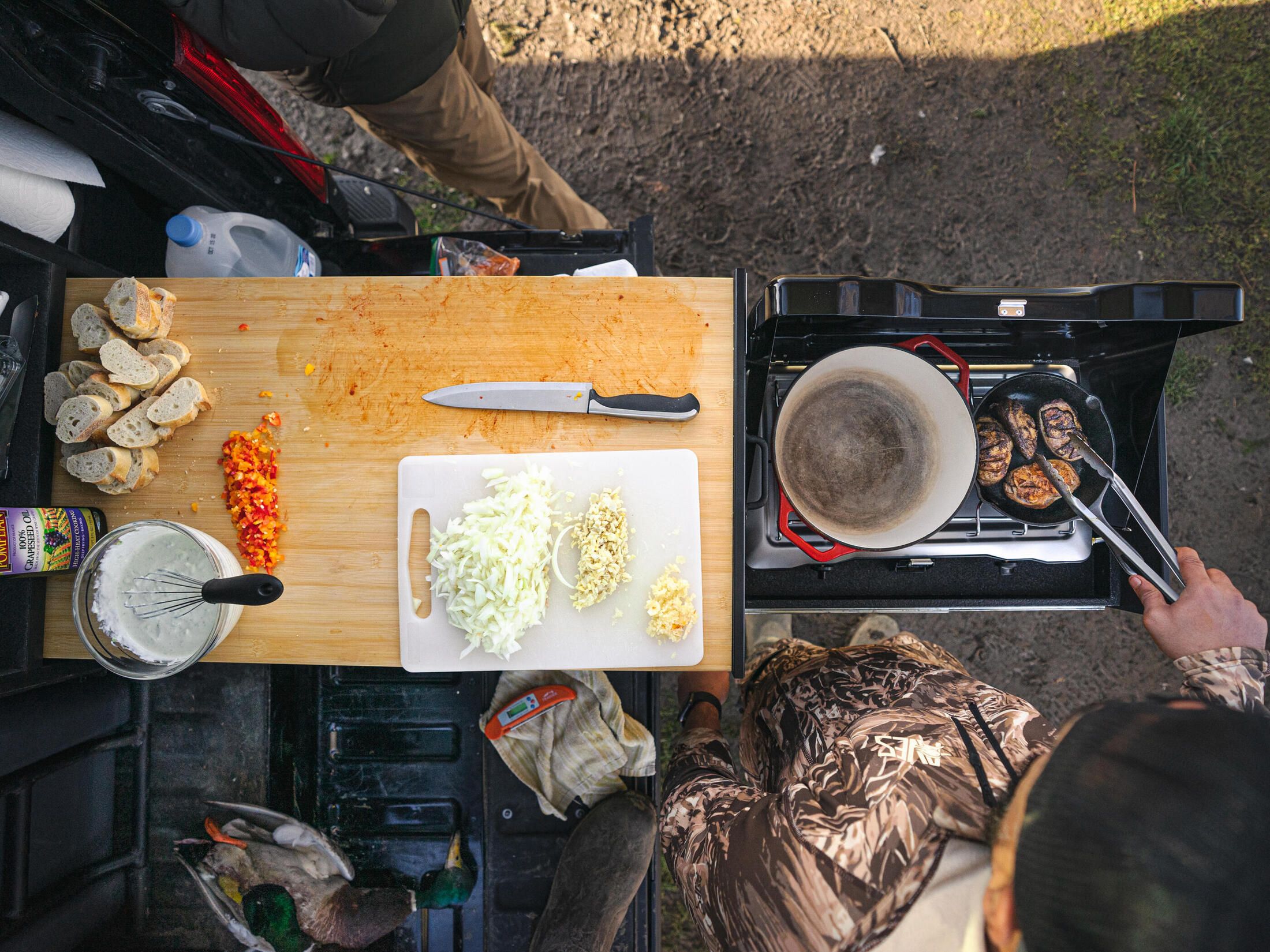 Cutting board on TruckVault Base Camp 1 or 5