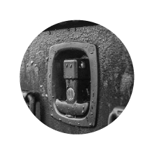 folding t-handle lock
