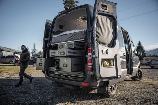 Mercedes Sprinter with TruckVault storage system