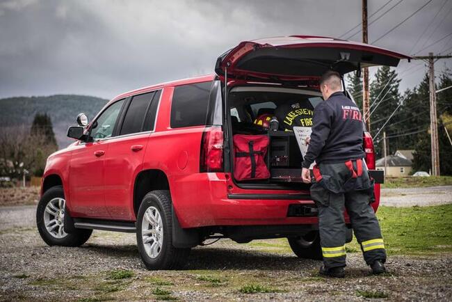 TruckVault SUV Mobile Command Center for Fire Department 