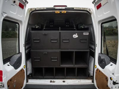 surveyor TruckVault secure storage system in van