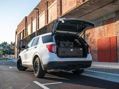 2020 Ford Explorer with a 1 Drawer Magnum TruckVault.