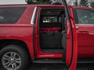 The inside of a fire department Chevy Suburban with a custom TruckVault